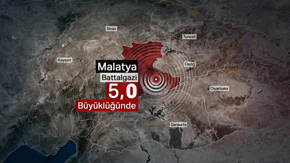 Malatya'da 5 Büyüklüğünde Deprem Endişe Yaratmadı