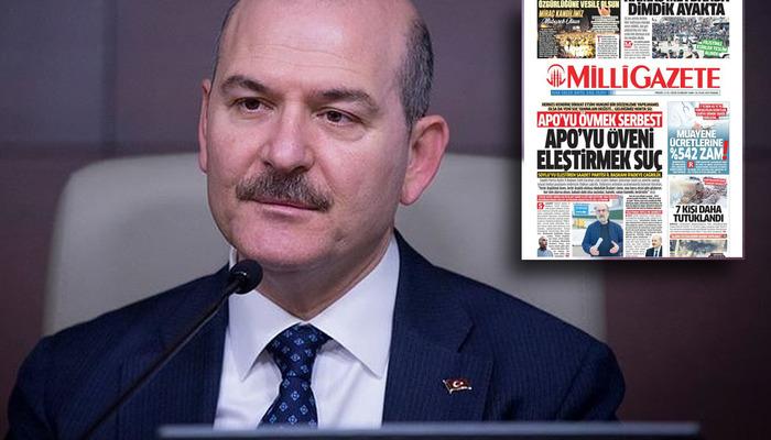 Soylu, gazete manşetine tepki gösterdi: Terörle mücadeleden rahatsızlıklarını yalan ve iftiralarla gösteriyorlar