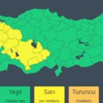 İçişleri Bakanlığı’ndan 18 kente ‘sarı’, 1 kente ‘turuncu’ kodlu uyarı