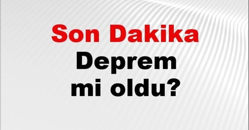 Son Dakika: Deprem Alerti! 22 Kasım 2025’te Nerede Oldu?