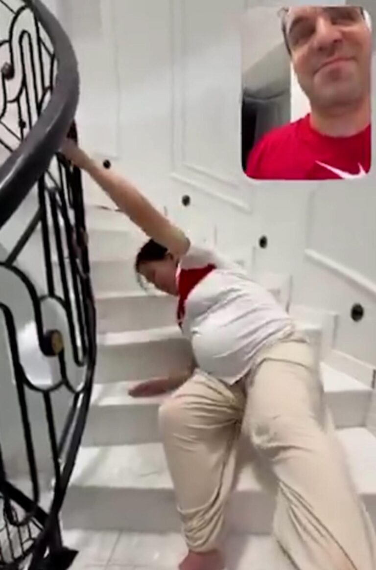 Özlem Öz karnı burnunda merdivenlerden sürünerek indi! Aile Bakanı’na şikayet yağdı